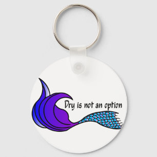 Droog is geen paarse/blauwe mermaïde sleutelhanger
