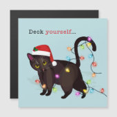 Droog jezelf voor kerstkat (Voorkant / Achterkant)