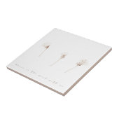 Droog kaarsen voor inkttekenkeramisch tegels tegeltje (Zijkant)