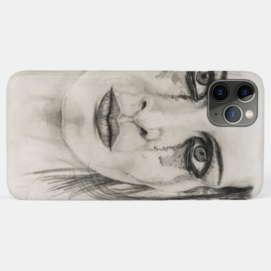 Droog meisje - Tekenen in potlood Case-Mate iPhone Case (Achterkant (horizontaal))