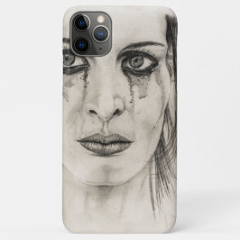 Droog meisje - Tekenen in potlood Case-Mate iPhone Case