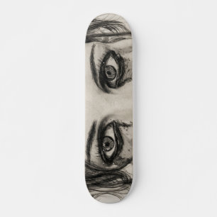 Droog meisje - Tekenen in potlood Persoonlijk Skateboard