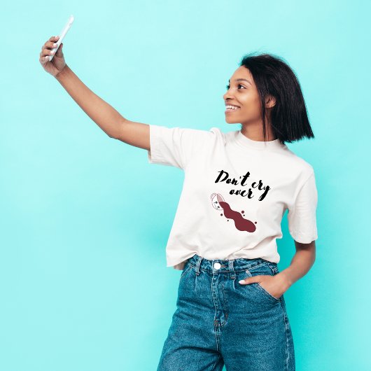 Droog niet over morsen koffie T-shirt