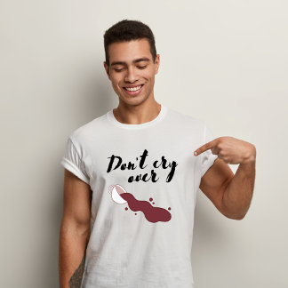 Droog niet over morsen koffie T-shirt