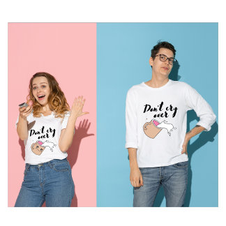 Droog niet over morsen Melkshirt T-shirt