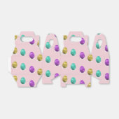 Droog paaseieren op roze bedankdoosjes (Uitgevouwen)