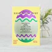 Droog paaseihunt Zigzag Patroon Achterzijde Feestdagenkaart (Staand voorkant)