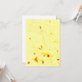 Droog papaver kaart (Voorkant / Achterkant in situ)