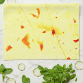 Droog papaver steekt keukenhanddoek (Gevouwen)