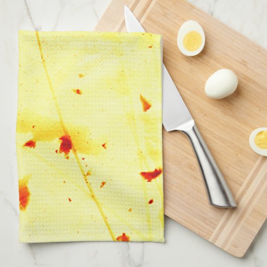 Droog papaver steekt keukenhanddoek (Quarter Fold)