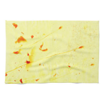 Droog papaver steekt keukenhanddoek