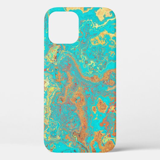 Droog penseel schilderen marmer goudkunstwerk. ABS Case-Mate iPhone Case (Achterkant)