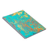 Droog penseel schilderen marmer goudkunstwerk. ABS Notitieboek (Rechterzijde)