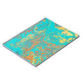 Droog penseel schilderen marmer goudkunstwerk. ABS Notitieboek (Linkerzijde)