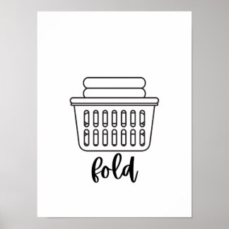 Droog poster met droogvoud wassen