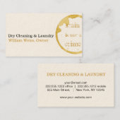 Droog reinigen en wasbakkerij visitekaartje (Voorkant / Achterkant)