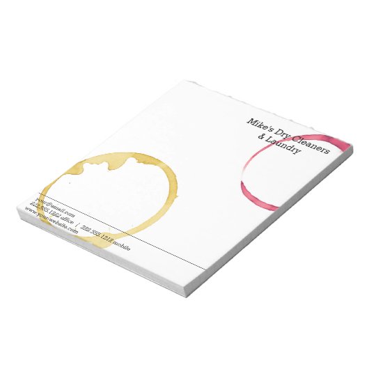 Droog reinigen en wasbedekking is geen misdaad notitieblok (Linkerzijde)