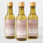 Droog Roos Gold Mini Wine Labels Wijn Etiket (Flessen)