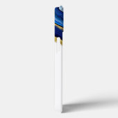 Droog Sapphire Blue en Gold Agate Case-Mate iPhone Case (Achterkant / Rechts)