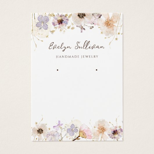 Droog siersiersieraden visitekaartje (Voorkant)