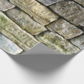 Droog stenen muur cadeau inpakpapier (Hoek)