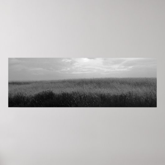 Droog Storm over Oklahoma Grasslands I (Kol Desat) Poster (Voorkant)