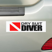 Droog Suit Diver Bumpersticker (Op auto)
