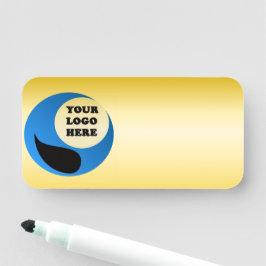 Droog Uitwisbare Lege Logo Naamkaart Badge