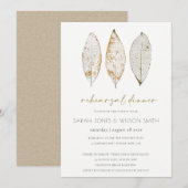 Droog vein Gold Rust laat de repetitie uit Bedankkaart (Voorkant / Achterkant)