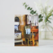 Droog wasgoed in keuken briefkaart (Staand voorkant)