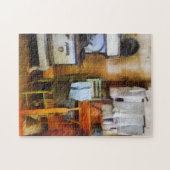 Droog wasgoed in keuken legpuzzel (Horizontaal)