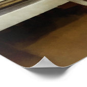 Droog wasgoed in keuken poster (Hoek)