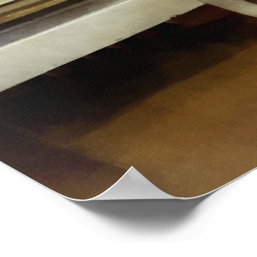 Droog wasgoed in keuken poster (Hoek)