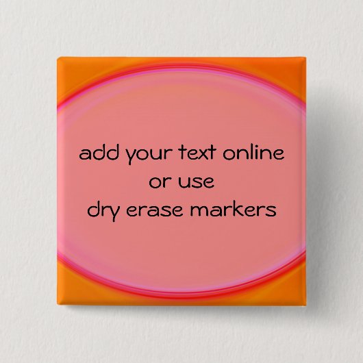 droog wissen knop vierkante button 5,1 cm (Voorkant)