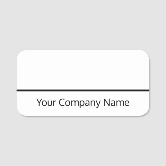 Droog wissen van de naammarkering voor werknemer o naamplaatje (Voorkant)