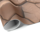 Droog woestijnscheuren zandpatroon cadeaupapier (Rol Hoek)