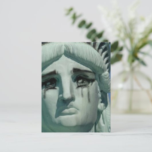 Droogbeeld van vrijheid briefkaart (Staand voorkant)