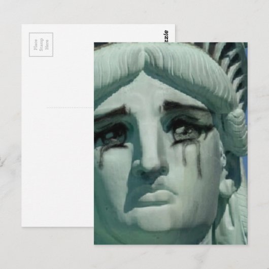 Droogbeeld van vrijheid briefkaart (Voorkant / Achterkant)