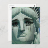 Droogbeeld van vrijheid briefkaart (Voorkant / Achterkant)