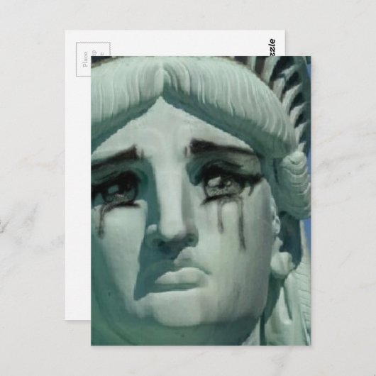 Droogbeeld van vrijheid briefkaart (Voorkant / Achterkant)