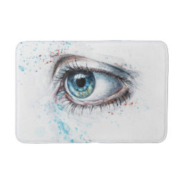 Droogblauw oog (verdriet, sympathie en depressie) badmat
