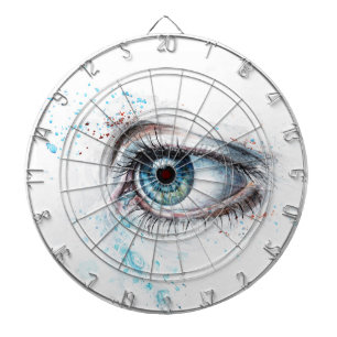 Droogblauw oog (verdriet, sympathie en depressie) dartbord