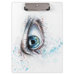 Droogblauw oog (verdriet, sympathie en depressie) klembord