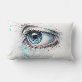 Droogblauw oog (verdriet, sympathie en depressie) kussen