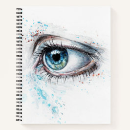 Droogblauw oog (verdriet, sympathie en depressie) notitieboek