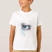 Droogblauw oog (verdriet, sympathie en depressie) t-shirt (Voorkant)