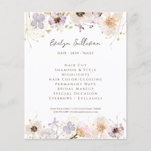 Droogbloemen Flyer (Voorkant)