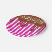 Droogchocolade met sproinkelpapier Bord roze (Gekanteld)