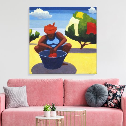 Droogdag 2007 canvas afdruk (Insitu (Woonkamer))