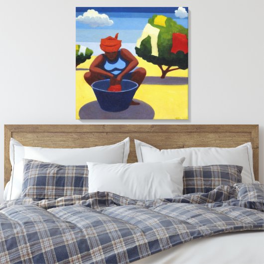 Droogdag 2007 canvas afdruk (Insitu (Slaapkamer))